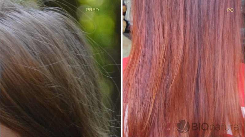 Medená henna na vlasy