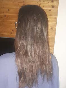 Čierna henna – vlasy pred hennovaním