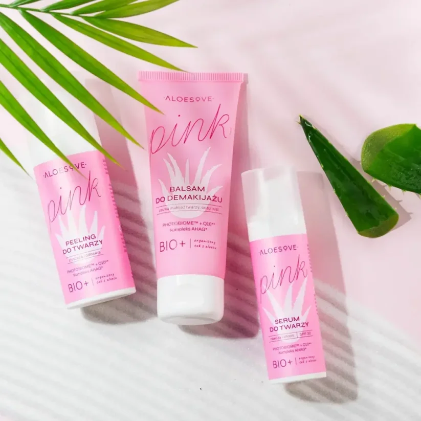Aloesove Pink Kyslý peeling na tvár 50 ml