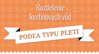 Rozdelenie kvetinových vôd podľa typu pleti [Infografika]