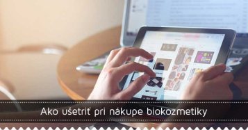 Ako ušetriť pri nákupe biokozmetiky
