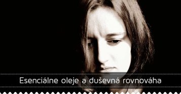 Esenciálne oleje a duševná rovnováha