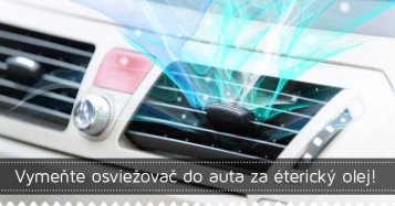Vymeňte osviežovač do auta za éterický olej!