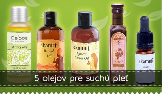 5 olejov pre suchú pleť
