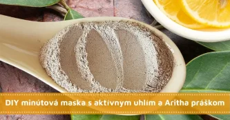 DIY minútová maska s aktívnym uhlím a Aritha práškom