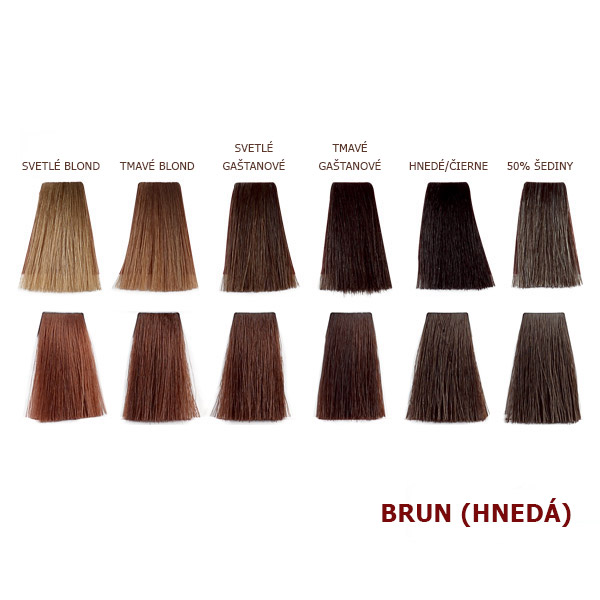 Hnedá prášková henna na vlasy, 100g - Brun