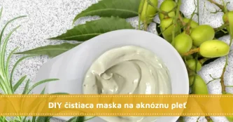 DIY čistiaca maska na aknóznu pleť