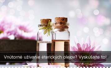 Vnútorné použitie esenciálnych olejov