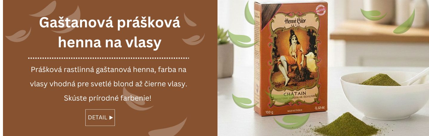 Gaštanová prášková henna na vlasy