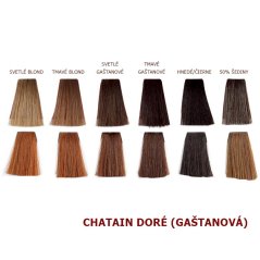 Gaštanová prášková henna na vlasy, 100g - Chatain