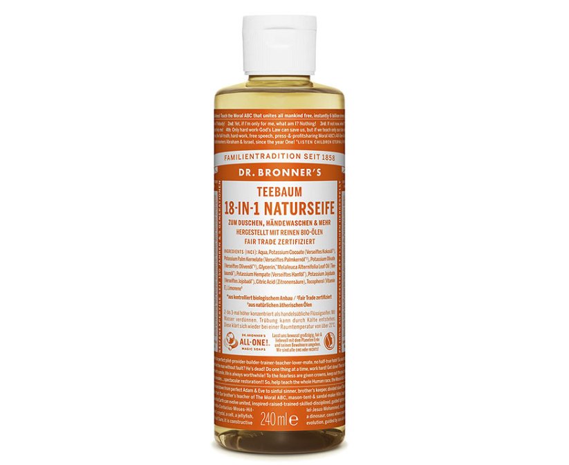 Tekuté kastílske mydlo Tea tree 240 ml
