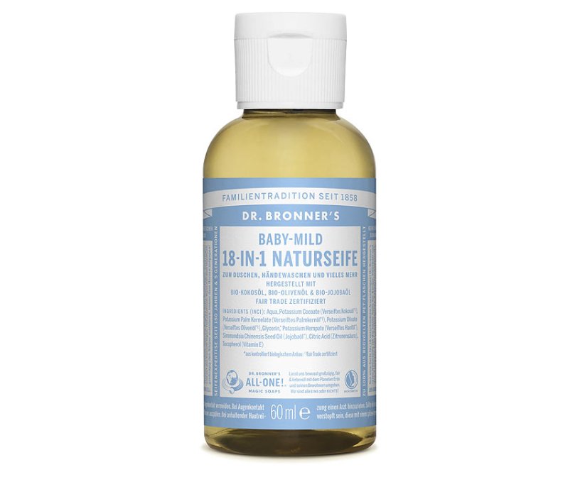 Tekuté kastílske mydlo Baby Mild bez vône 60 ml
