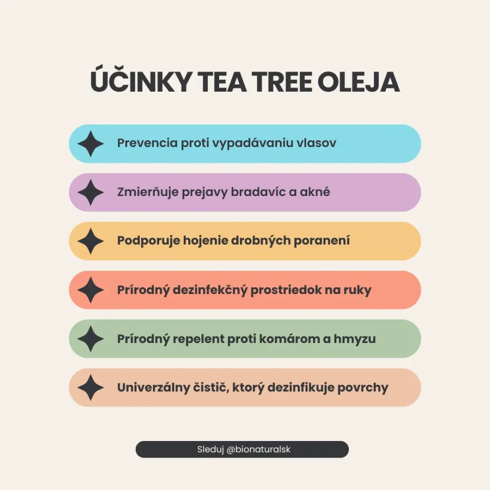 Účinky tea tree oleja